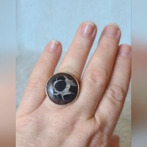 Septarian In Sterling Ring